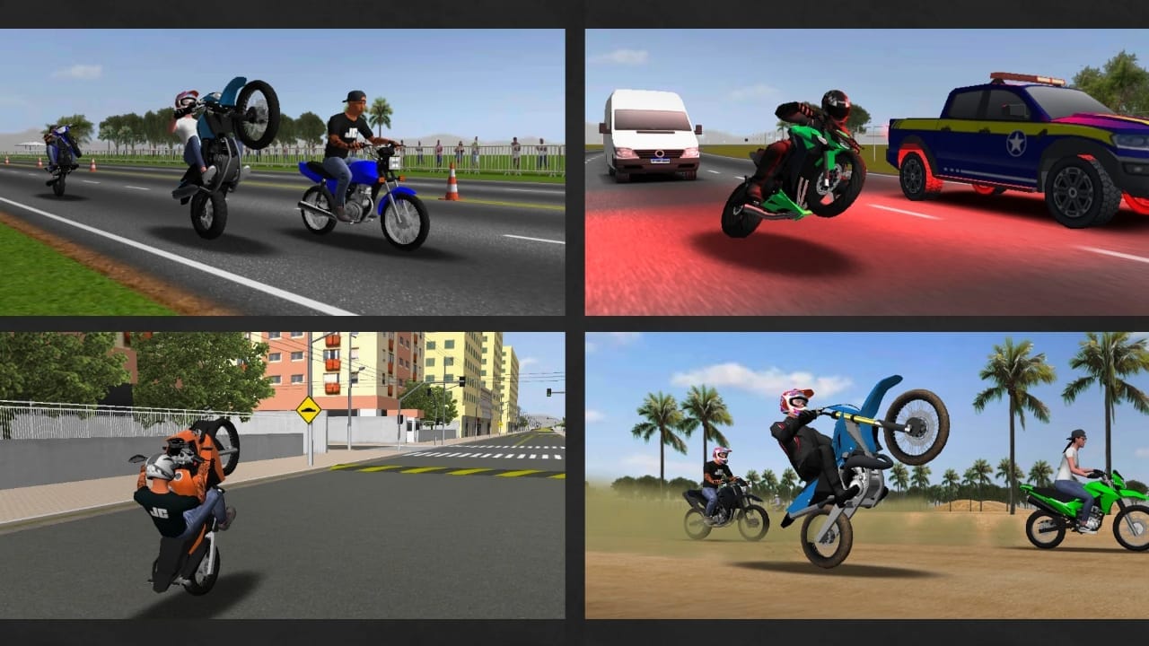 moto wheelie 3d dinheiro infinito